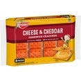 ( 2 Pack ) Keebler Cheese and Cheddar Sandwich Crackers, Single Serve Snack Crackers, 8 Count