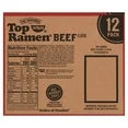 Nissin Top Ramen The Original Beef Flavor Ramen Noodle Soup, 3 oz, 12