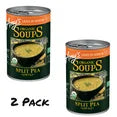 2X - Amy's Organic Light in Sodium Low Fat Split Pea Soup - 14.1 oz