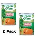 ( 2 Pack ) Green Giant Pumpkin, 100% Pure 15 oz