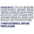 Crystal Light Fruit Punch Free Drink Mix Singles, Caffeine Free, 10 ct On-the-Go Packets, Pack of 2
