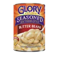 ( 2 Pack ) Glory Foods Canned Seasoned Butter Beans, 15.5 oz Can