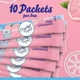 Crystal Light Pink Lemonade Sugar Free Drink Mix Singles, Caffeine Free, 10 ct On-the-Go Packets, Pack of 2