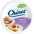 Chinet Classic White Round Appetizer and Dessert Plates 6 75 Inches 70 Count