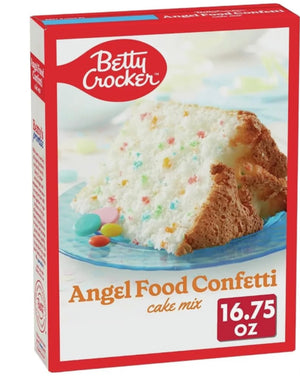 ( 2 Pack ) Betty Crocker Cake Mix, Angel Food Confetti 16.75 Oz