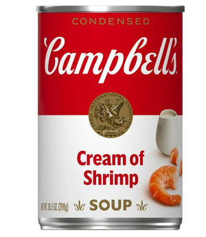 Campbell's Condensed Cream of Shrimp Soup, 10.5 oz Cans ( 2 or 6 Pack cans)