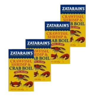 ( 4 Pack ) Zatarain's Crawfish Shrimp Crab Boil In Bag, 3 Oz