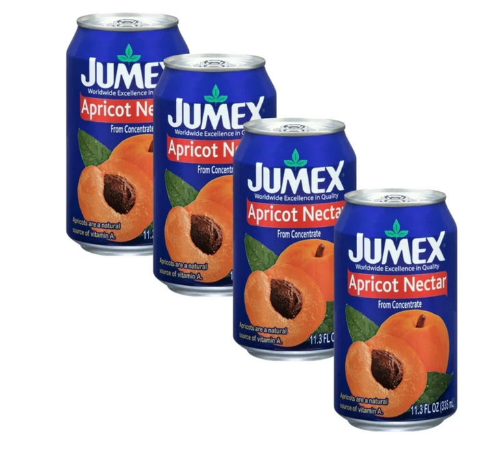 ( 4 Pack ) Jumex Apricot Nectar From Concentrate 11.3 Fl. Oz. Can