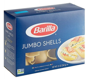 Barilla Classic Blue Box Oven Pasta Jumbo Shells 12 oz (Pack of 2)
