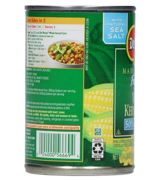 ( 2 Pack ) Del Monte Whole Kernel Corn, Less Sodium, 15.25 oz Cans