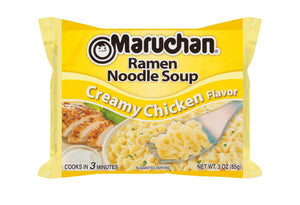 Maruchan Ramen Creamy Chicken, Instant Ramen Noodles, Ready to Eat Meals, 3 Oz, 24 Count