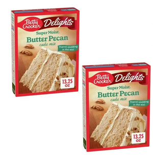 ( 2 Pack ) Betty Crocker Delights Super Moist Butter Pecan Cake Mix