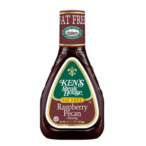 ( 2 Pack ) Ken's Steak House Dressing, Fat Free, Raspberry Pecan 16 Fl Salad Dressing