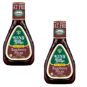 ( 2 Pack ) Ken's Steak House Dressing, Fat Free, Raspberry Pecan 16 Fl Salad Dressing