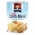 Quaker White Enriched and Degerminated Corn Meal Canister, 24 oz