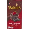 ( 2 Pack ) Baker's Semi-Sweet Chocolate Premium Baking Bar 56% Cacao, 4 Oz Box